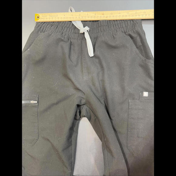 Figs SCRUB Bottoms Black Surgical Drawstring Small MEDICAL UNIFORM Preppy Trendy - Picture 4 of 12